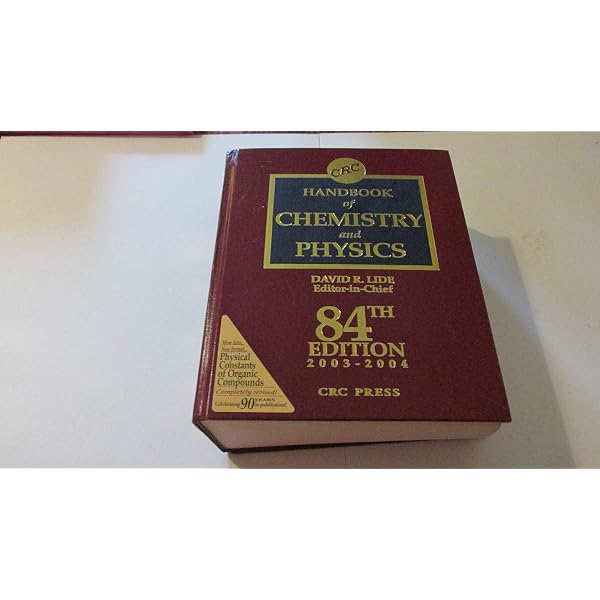 Crc Handbook of Chemistry and Physics 55ED: Weast, Robert C